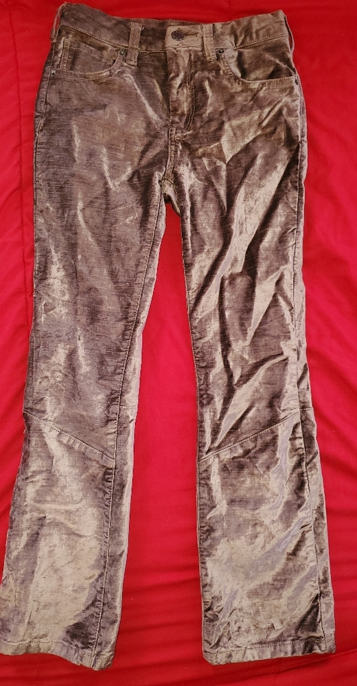 Free People Metallic Purple Flare Jean's